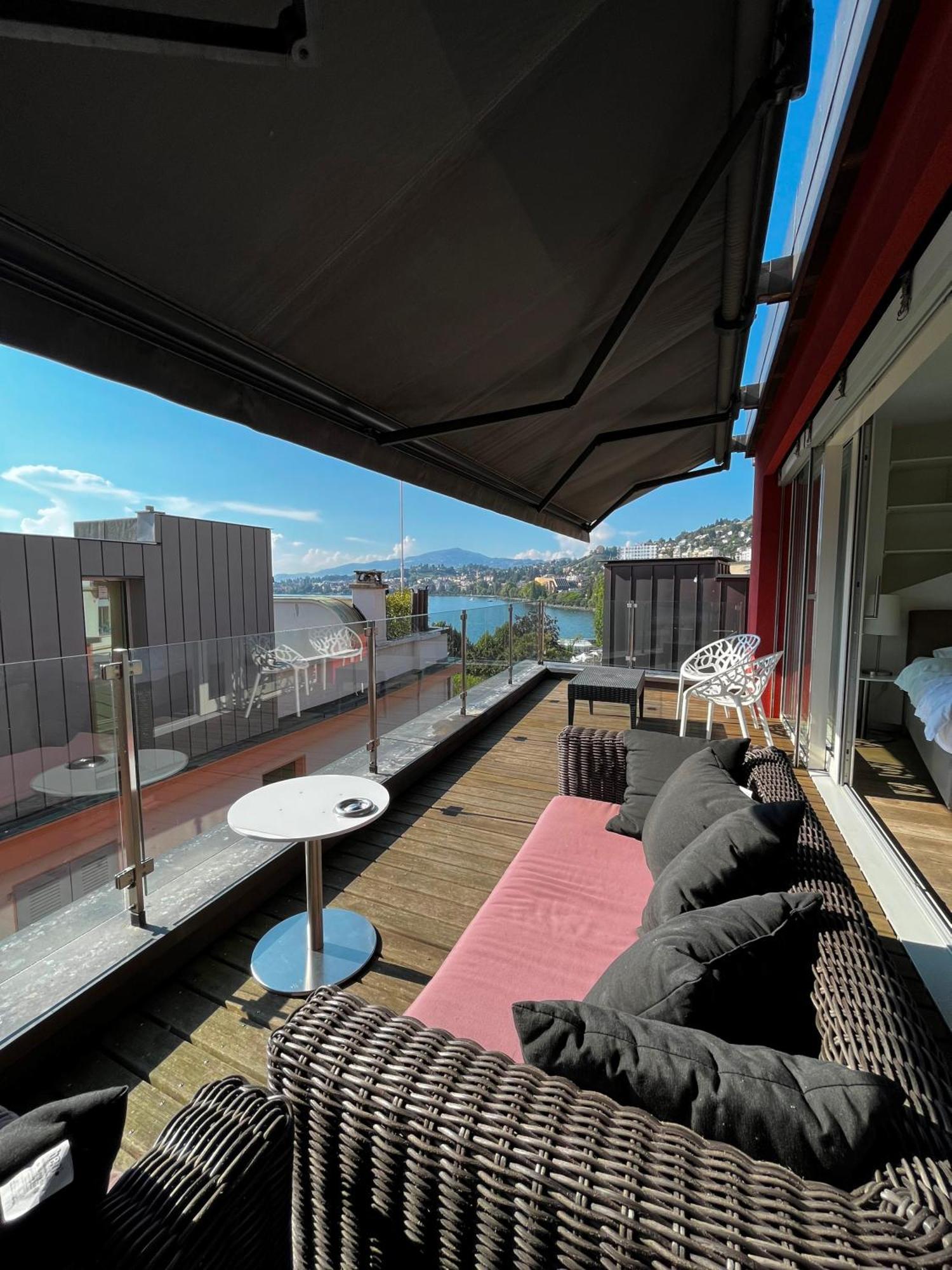 Hotel La Rouvenaz à Montreux Chambre photo